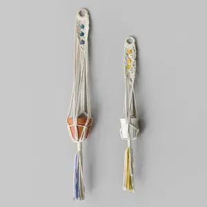 블루밍앤미 컬러볼 마크라메+화분 SET