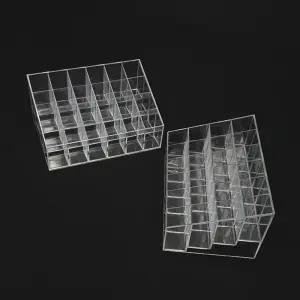 립스틱정리함투명 립스틱수납함 메이크업보관함 아크릴메이크업스토리지 메이크업정리대 화장품정리함 화장품정리대 메이크업정리함 24구 정리대 아크릴 투명 립스틱 립스틱정리대