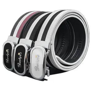 라운딩 벙커스볼 삼선가죽벨트 남자 남성 골프 버클/벨트/허리띠/허리/혁대/밸트/혁띠/정장