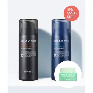 TONYMOLY 에너지24맨즈 올인원 에센스(모이스처/프레쉬) 120ml(+어성초 시카 쿨링 수분크림 8ml)