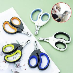 1Pc 애완 동물 손톱깎이 반달 모양 스테인레스 스틸 고양이 손톱 가위 미니 소형 소형 범용 안티 스크래치