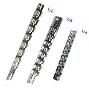 소켓 랙 홀더 14 38 12 인치 레일 도구 에 8 개의 클립 포함  보관 보관