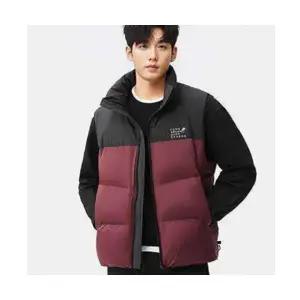 남성 트렌디 아이템 조끼 패딩 겨울 오리털 점퍼 짧은 차이나 두꺼운 보온성 바람막이 HT4