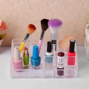 브라이트 아크릴 화장품 정리함(10칸)/화장대/정리/정리함/다용도/수납/보관함/보관/메이크업/정리대