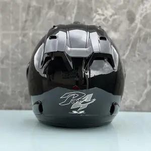 바이크 오토바이 반모헬맷 Ram4 브라이트 블랙 하프 헬멧 라이트 레이싱 스쿠터 남여공용 공용 오픈 페이스