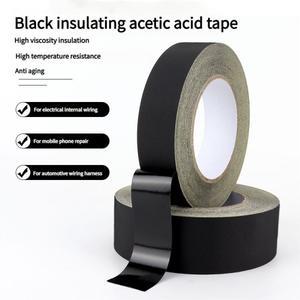검은 아세테이트 천 단면 접착 테이프 와이어 바인딩 휴대폰 LCD 수리 고온 저항