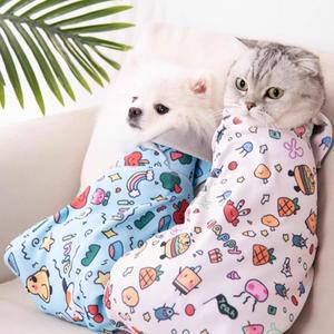 Baibu 넥고양이 고정 매직 천 애완 동물 포장 손톱 절단 주입 안티 스크래치 및 물린