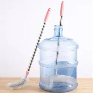 가족용 LUFOX 2팩 28인치 롱 병 브러시 3갤런 및 5갤런 클리너 구부릴 수 있는 교체용 헤드 클리닝