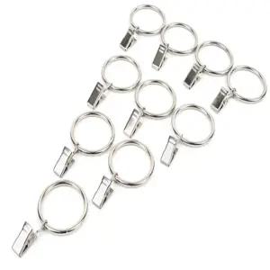 더호호 커튼링 집게 실버 커튼집게링