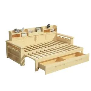 원목 평상형 쇼파 인 소파겸침대 매트리스 벤치