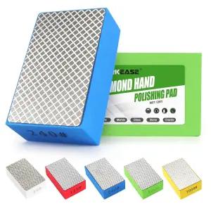 다이아몬드 핸드 폴리싱 패드 5PCS 샌딩 60 /120 /240 /400 /1000 타일 유리 석재 대리석 화강암 세라믹