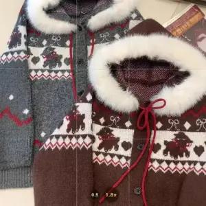 타노스여자 데일리룩 간절기 가디건 후드 스웨터 가을 겨울 빈티지니트 카디건 KUK4