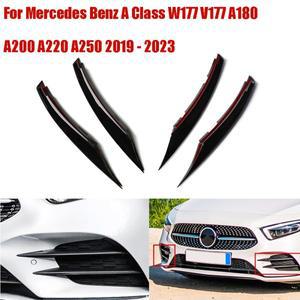 메르세데스 호환 벤츠 호환 A 클래스 W177 A180 A200 - 자동차 전면 안개등 라이트 스트립 트림 커버 액세