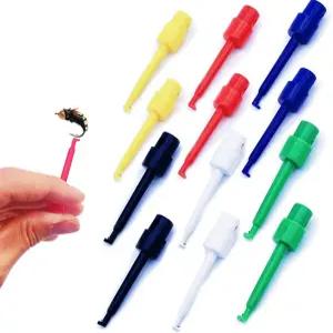 플라이 타이핑 플라스틱 훅용 리워스 12pcs 해클 플라이어 낚시 미끼 또는 후크 디스플레이