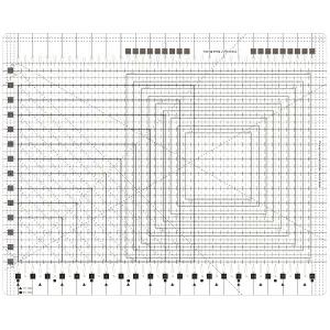 슬롯 퀼팅 규칙 17-3인치 x 22인치 XL 눈금자 및 템플릿 미끄럼 방지 그립 엑스트라 대형 아크릴 원단