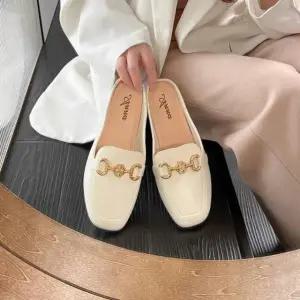 고품질 뮬 슬리퍼 샌들 블로퍼 여성블로퍼 뮬블로퍼 로퍼 (WFJ49GR)