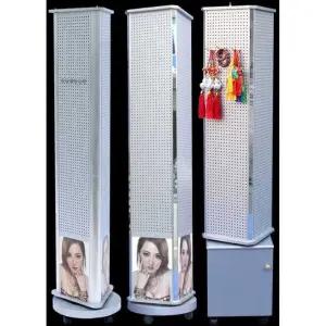 회전 타공판 디스플레이 진열대 철제 탁상용 정리대