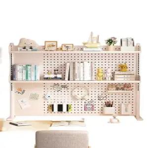 책상위 책장 수납 데스크 타공판 미니 책상 책대 선반 간이