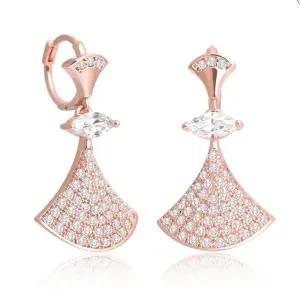 진주 금 원터치링 리본 데일리 14K 로즈 핀 (WFJ5A4Y)