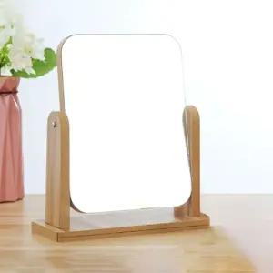 사각 탁상거울 화장대 테이블 원목 스탠드 거울 (WFJ5PBW)