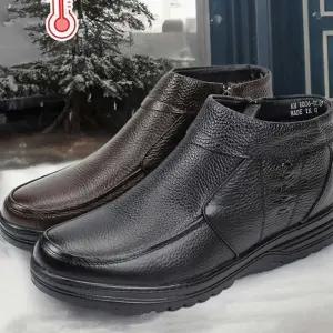 K28 소가죽 안감퍼 부츠 남자 방한화 미끄럼방지 남성