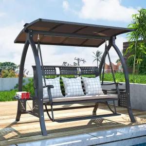 스텐 철제 코제 그네 체어 테라스 정원 흔들 행잉 야외벤치 식탁 스테인리스