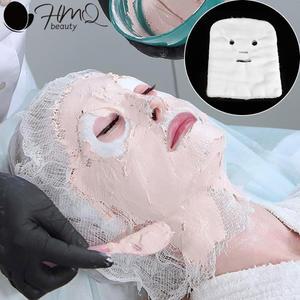 100개 봉지 페이스 일회용 비자극성 마스크 흡수력 페이셜 종이 DIY 거즈 도구 높은