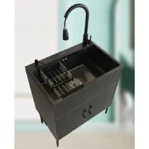 미니 탕비실 빨래 수영장 개수대 간이 베란다 화이트