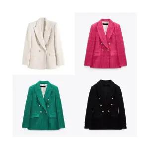 여자 정장 자켓 가을 겨울 텍스처 칼라 더블 코트 ST4