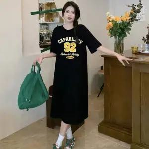 데일리 롱 원피스 여름 반팔 루즈핏 홈웨어