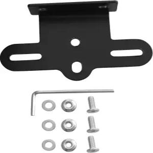 LQ 산업용 자전거 리어 랙 리플렉터 고정 클립 L자형 장착 플레이트 산악 테일 라이트 경고 브래킷 블랙