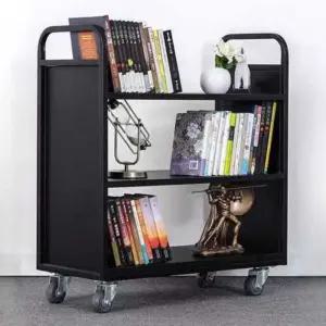 도서관 북카트 이동식 V자 도서관북카트 서점 정리함