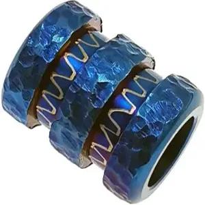 손 조각 티타늄 파라코드 구슬 EDC 도구 칼 손전등 랜야드 코드 금속 부적 액세서리 1pc