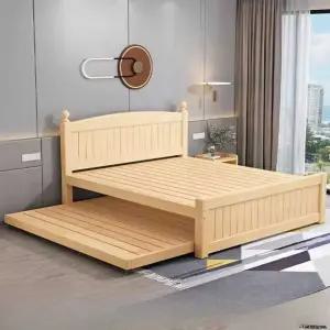 슬라이딩 2단 침대 저상형 철제 수납침대 프레임 패밀리 보조 베드 손님용