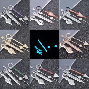 [호환품]BGW9 아이스 블루 빛나는 NH34 시계 손 GMT 손목시계 바늘 수정된 액세서리 4핀