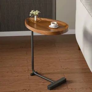 타원형 테이블 원형 우드슬랩 데스크 다이닝 라운드 테입즐