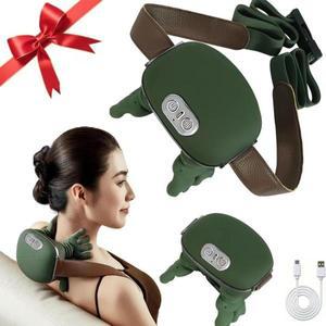 USB 충전식 목과 어깨 온열 마사지기, 4D 시뮬레이션 손과 어깨 마사지기, 목과 등 마사지기