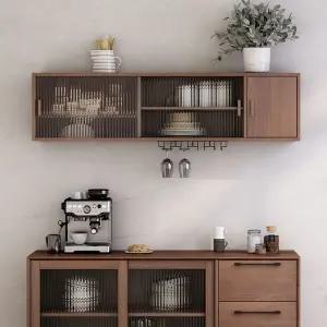 홈카페 주방 상부장 벽걸이 진열장 그릇장 선반장