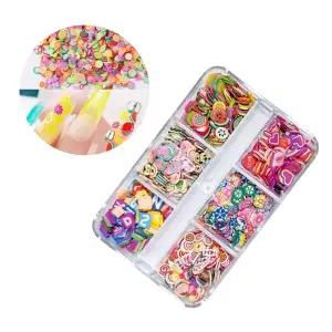 네일아트 레진 후르츠 믹스 슬라이스 토핑 파츠 세트 과일 입체 3D 플라워 쿠키 사탕 케릭터