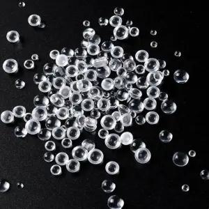 네일아트 투명 원형 스톤 믹스 사이즈 350개 세트 2종네파츠 네일 레진 유리알 얼음 대용량 언포