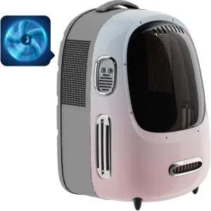 팬 라이트가 내장된 페트킷 고양이 백팩 캐리어 키티 소형견을 위한 항공사 승인 반려동물 버블 여행