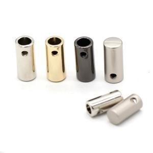 10Pcs 나사 코드 로프 끝 Cylinde 메탈 엔드 스토퍼 잠금 매는 밧줄 클립 패스너 의류 신발 끈 Drawstrings