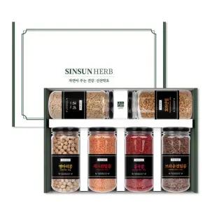 신선약초 프리미엄 잡곡 6종 선물세트 병아리콩 렌틸콩2종 호라산밀 귀리 홍국쌀