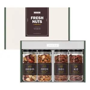 신선약초 프리미엄 견과류 4종 선물세트 브라질너트 아몬드 피칸 사차인치