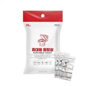 캠핑화장실 야외화장실- 프리미엄 긴급화장실 위급화장실 휴대용화장실 3P+가림막 재난화장실 추천 1P