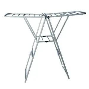 접이식 빨래 건조대 베란다용 1단 빨래행거 공간절약 세탁물 (WFJ5F9L)