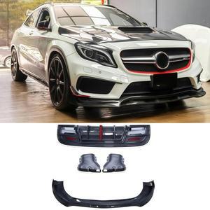 [호환품]벤츠 호환 GLA 클래스 X156 AMG 호환 호환 GLA220 카본 파이버 프론트 립 리어 호환 디퓨저 범퍼