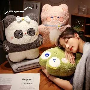 쇼파큐션 개구리모양쿠션 사무실 낮잠쿠션 손베개