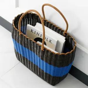 그물가방 라탄 가방 피크닉 바구니 소풍 도시락 손가방 물놀이