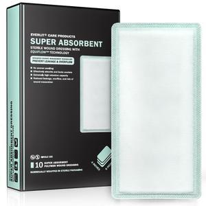 심하게 튀어나온 를 위한 에버릿 케어 이퀴플로우 고흡수성 드레싱 논스틱 거즈 패드를 사용한 빠른 흡수